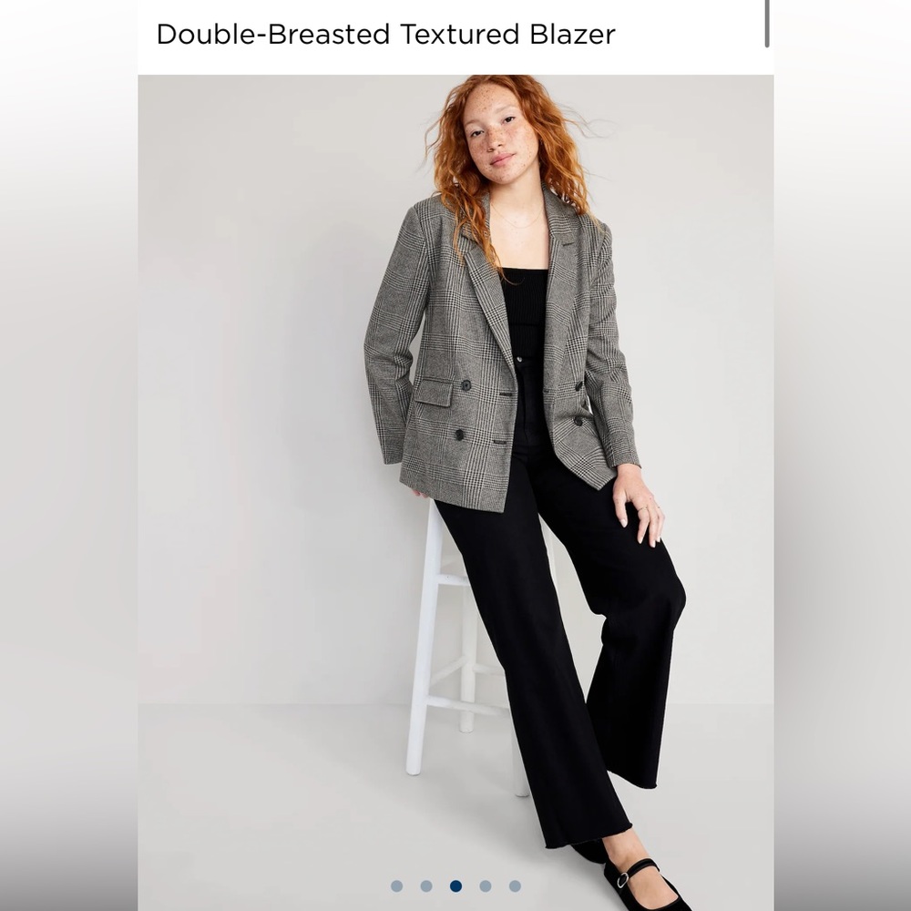 Old navy Double-Breasted Textured Blazer